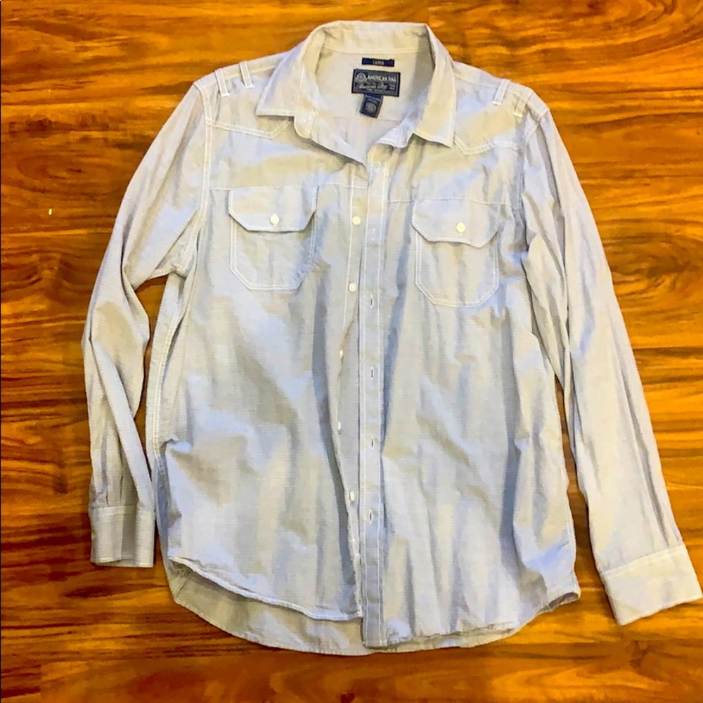 American rag long sleeve button down shirt